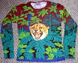 Faded Glory Jungle Print with Cheetah: garment designed by Michael Elkan