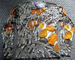 Faded Glory Clownfish with Anemone Print: garment designed by Michael Elkan